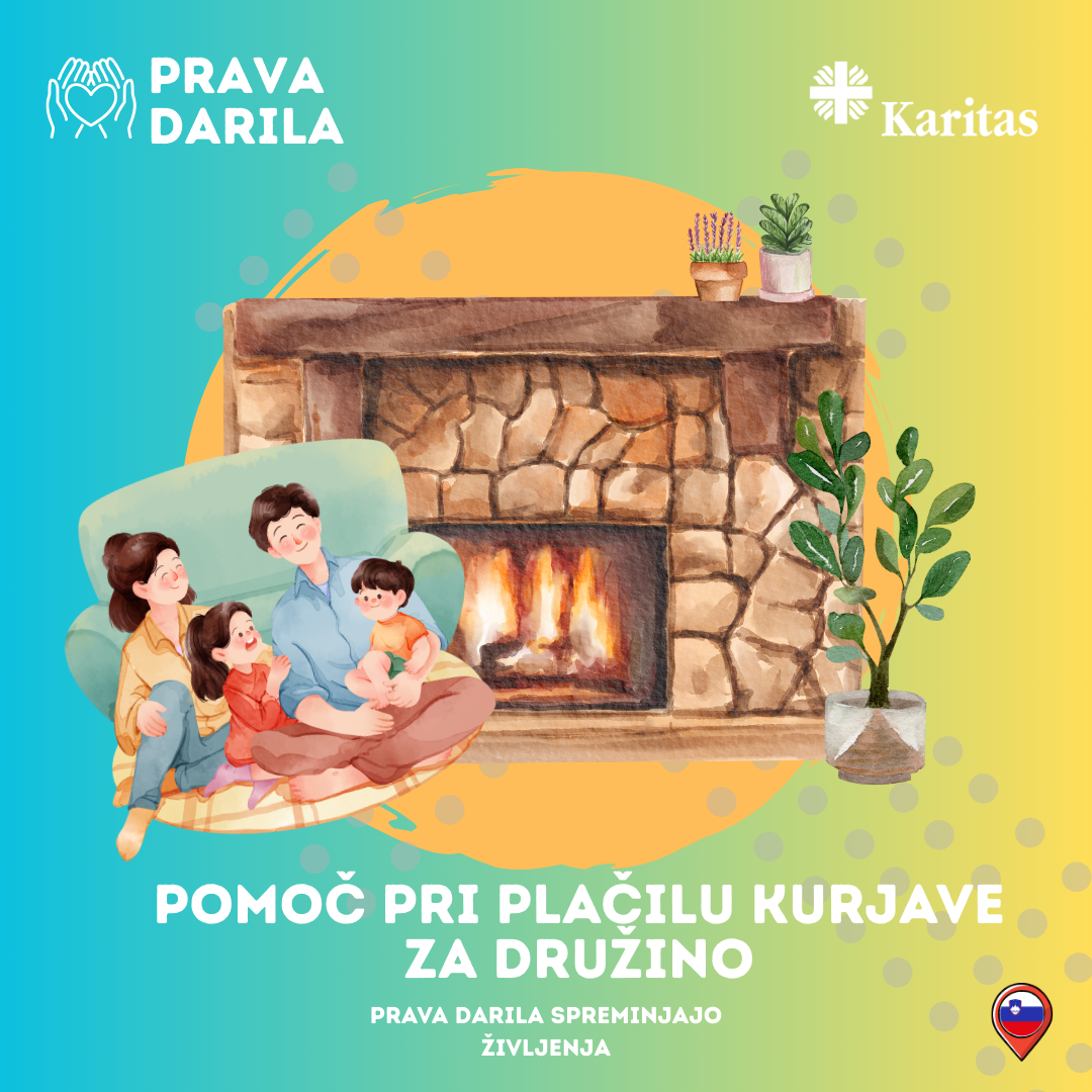 Pomoč pri plačilu kurjave za družino